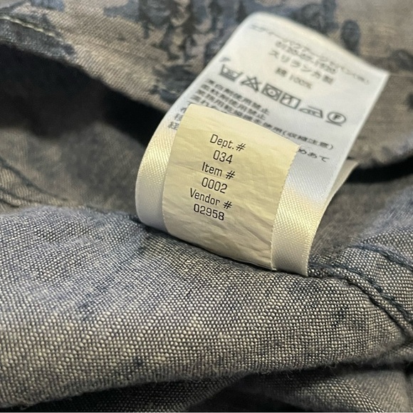 Eddie Bauer Men's Blue Patterned Casual Shirt - Picture 5 of 6